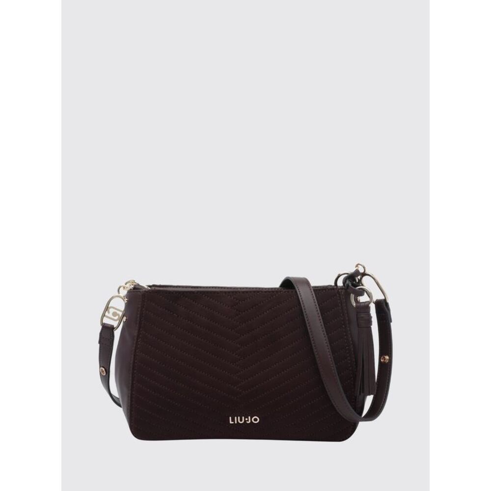 Liu Jo Women Liu Jo Suede-Effect Faux Leather Crossbody Bag With Chevron Pattern